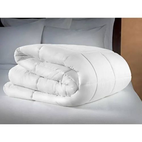 Couette 2 Places - Blanc - 220 X 240 Cm - Microfibre - 100% Polyester - Chaude
