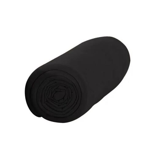 Drap Housse - Noir - 90 X 190 Cm - 100% Coton - Uni - Lavable