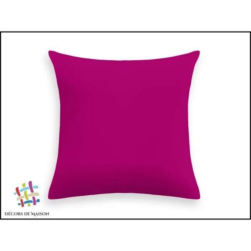 Taie De Traversin - Décors De Maison - Fuchsia - 100% Coton - 45 X 185 Cm - Lavable En Machine
