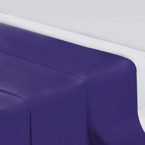 Drap Plat - Design Actuel - 240 X 300 Cm - 100% Coton - Couleur Deep Purple - Uni