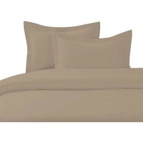 Housse De Couette - Homerokk - 240x260cm - 100% Coton - 2 Taies D¿Oreiller - Taupe Clair