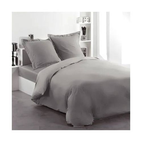 Housse De Couette 240x260cm Gris Ardoise