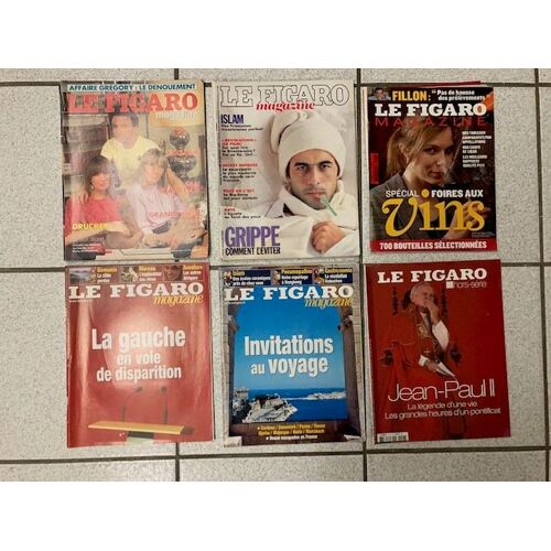 Lot De 6 Figaro Magazine