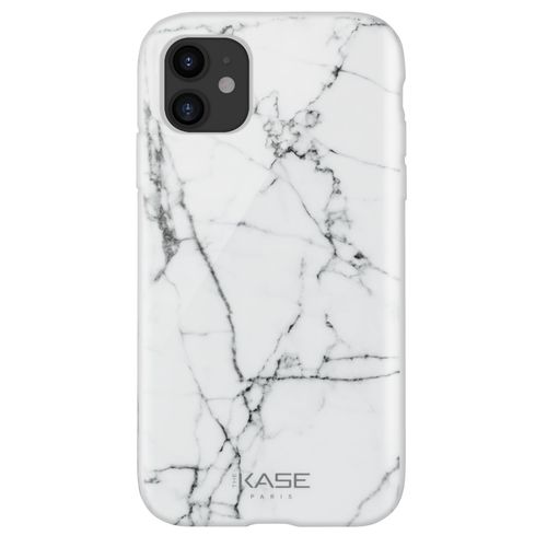 Coque Effet Marbré Pour Apple Iphone 11, Blanc