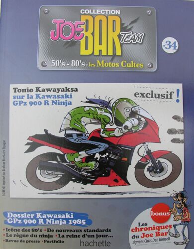 Joe Bar Team Collection N° 34 Tonio Kawayaksa Kawasaki G Pz 900 R Ninja