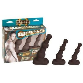 Kit 3 Plugs Anal Noir Wriggle