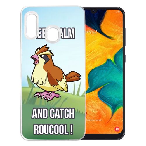 Coque Pour Samsung Galaxy A20e - Pokémon Go Catch Roucool