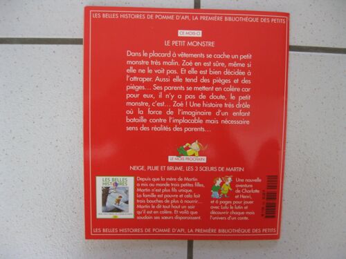 Les Belles Histoires De Pomme D Api, N° 292, Janvier 1997 : Le Petit Monstre