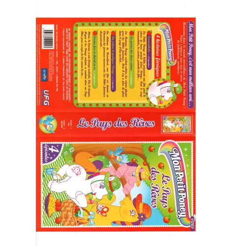 Jaquette De La Vhs " Mon Petit Poney Vidéo Le Pays Des Rêves " Hasbro Int / Sunbow Productions.