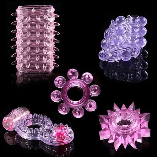 Anneaux Pour Pénis, 5 Pièces Différentes, Retardent L'éjaculation, Jouets Sexuels Pour Adultes, Maintient Son Érection Durable Pendant Plus Longtemps