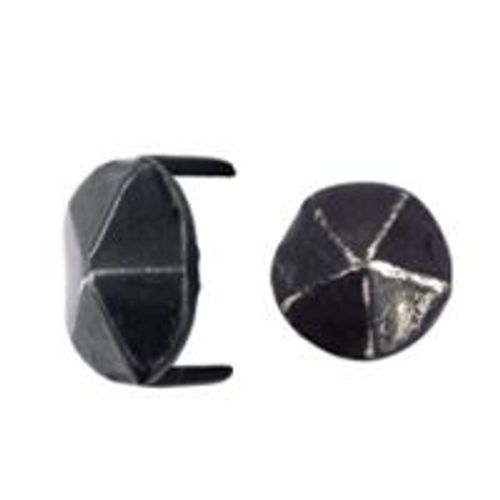 Cache vis fer forgé HSI tête diamant forme ronde - 2 pointes 19x11mm - 179940