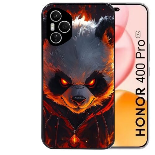 Coque Noire Pour Honor 400 Pro 5g Motif Panda Very Angry