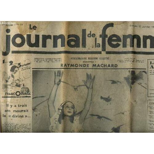 Le Journal Des Femmes 2eme Année N°64, Saedi 27 Janvier 1934