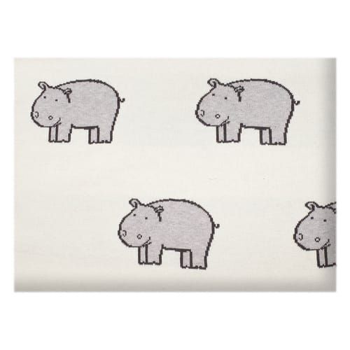 Couverture Bébé En Coton Biologique, Hippo