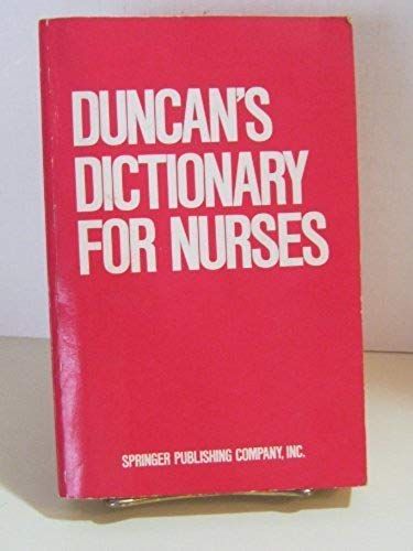 Duncans Dictionary For Nurses