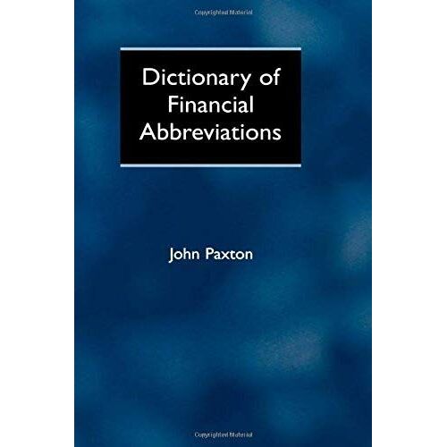 Dictionary Of Financial Abbreviations