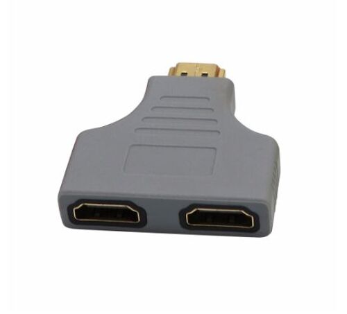 Doubleur 1 x Hdmi mâle 2 x Hdmi femelle - Rouge