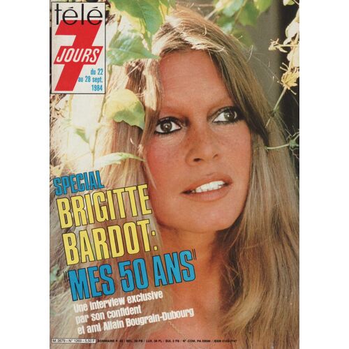 Télé 7 Jours / 17-09-1984 N°1269 : Brigitte Bardot (4p) - Gilbert Montagné (2p) - Serge Lama (1p)
