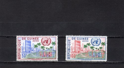 Timbres De Poste Aérienne De La République De Guinée (Admission Aux Nations Unies)