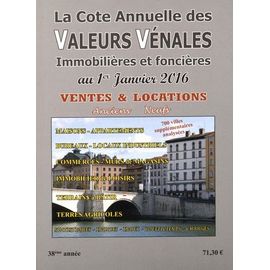 Valeurs Vénales Au 1er Janvier 2016