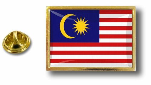 Pins Pin Badge Pin's Metal Epoxy Avec Pince Papillon Drapeau Malaisie Malaysien