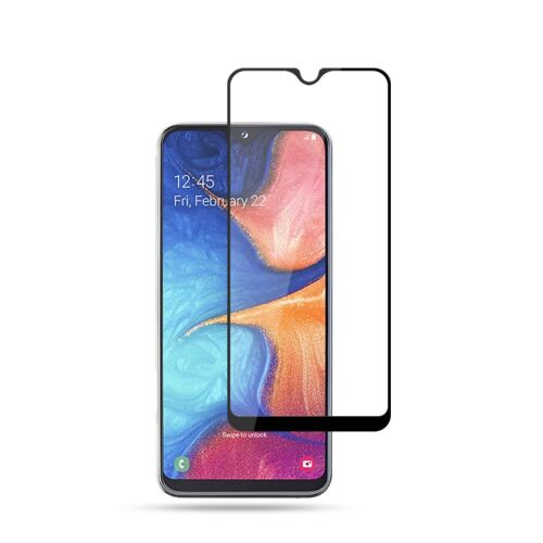 Protecteur Écran En Verre Trempé En Soie Imprimé Bord Courbé Couverture Totale 9h Hd Transparent Pour Votre Samsung Galaxy A20e