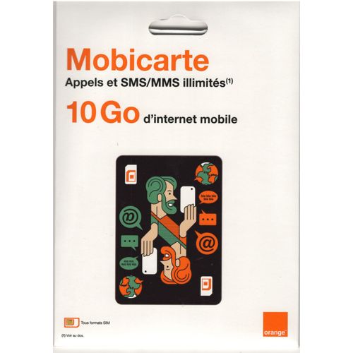 Orange Mobicarte Carte Sim Prépayée
