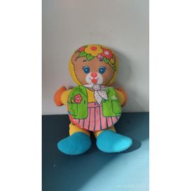 A1/ vintage doudou poupée chiffon livre Chicco pouet