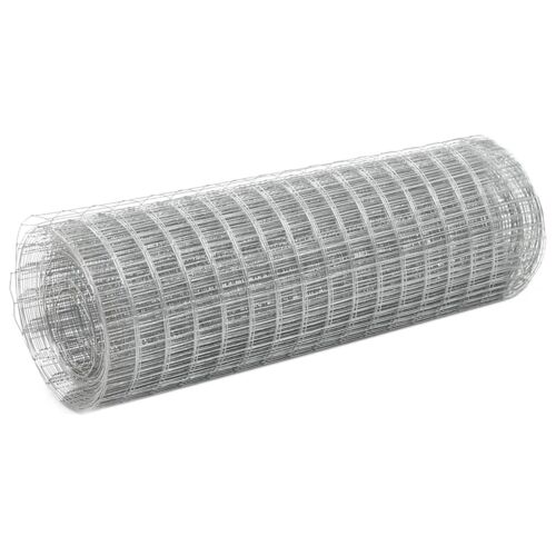 Vidaxl Grillage Pour Voli¿¿Re Acier Galvanis¿¿ 10x0,5 M Argent¿¿
