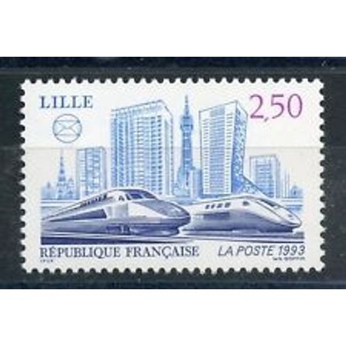 Timbres France 1993 Neuf ** Yt N° 2811 Tgv Lille Nord