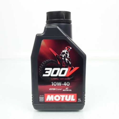 Lubrifiant Huile Motul 300v Off Road Racing 10w40 1l Pour Moto Cross Enduro Neuf
