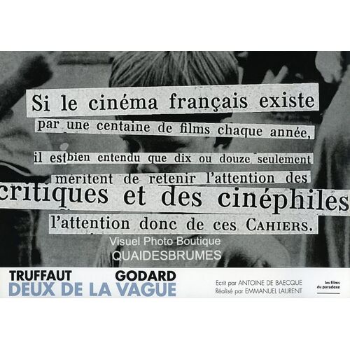 Deux/2 De La Vague / Francois Truffaut - Jean-Luc Godard : Jeu De Photos D'exploitation Cinématographique - Format 21x30 Cm - Documentaire De A. De Baecque, E. Laurent Avec Isild Le Besco - 2011