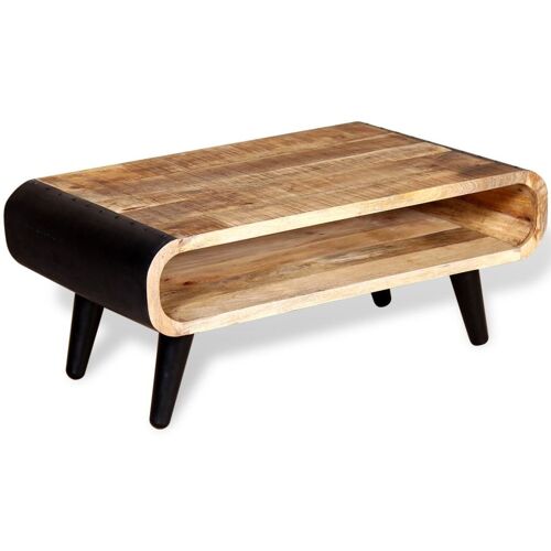Table Basse Bois De Manguier Brut 90 X 55 X 39 Cm