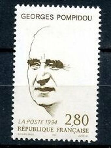 Timbres France 1994 Neuf ** Yt N° 2875 Georges Pompidou