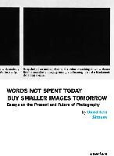 David Levi Strauss: Words Not Spent Today Buy Smaller Images Tomorrow: Essays On The Present And Future Of Photography