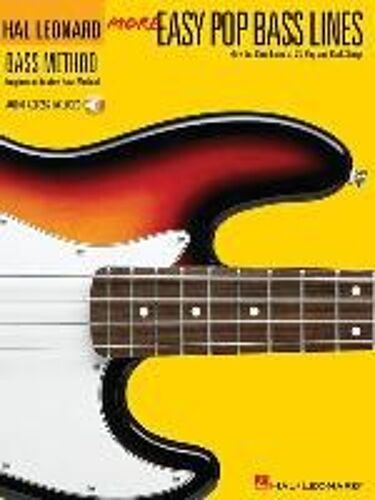 More Easy Pop Bass Lines Book/Online Audio