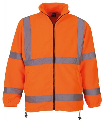 Gilet Veste Polaire De Sécurité Haute Visibilité - Hvk08 - Orange Fluo