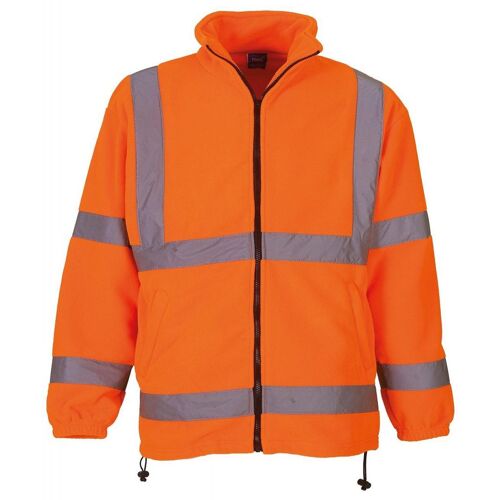 Gilet Veste Polaire De Sécurité Haute Visibilité - Hvk08 - Orange Fluo