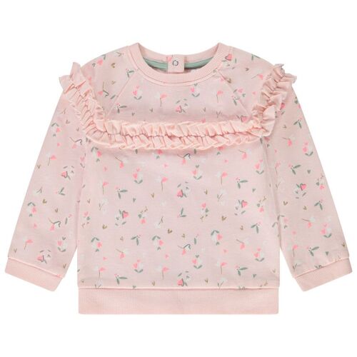 Sweat En Molleton Imprimé Floral Pour Bébé Fille - Rose
