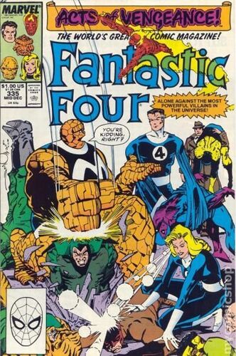 Fantastic Four # 335 ( Walt Simonson, V.O. 1989 ) ** Acts Of Vengeance **