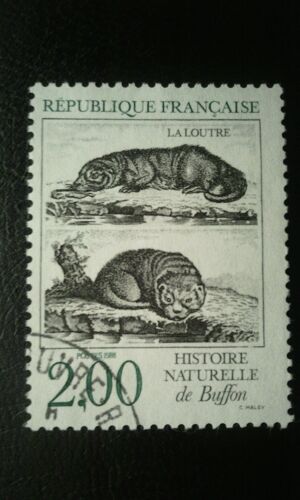 Timbre France (Yt 2539 ) 1988 Loutre Eurasienne (Lutra Lutra)