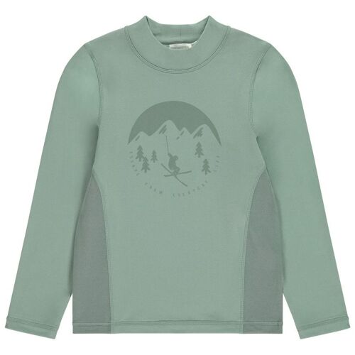 Sous-Pull À Col Cheminée Print Ski Pour Garçon - Kaki