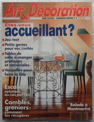 Art & Décoration N° 322 - Novembre/Décembre 1993.
