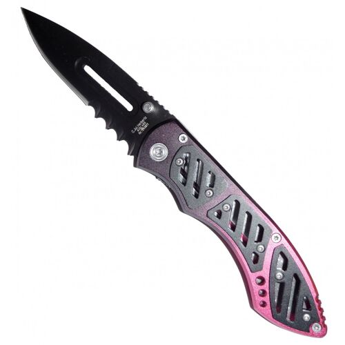 Herbertz Alu Lame Noir / Manche Rose 11cm