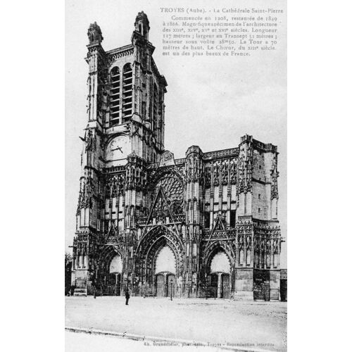 Carte Postale Ancienne - Troyes - La Cathédrale Saint Pierre