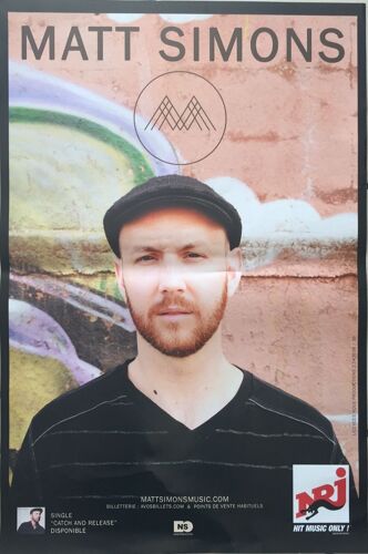 Matt Simons -  - Affiche / Poster Envoi En Tube - 40x60 Cm
