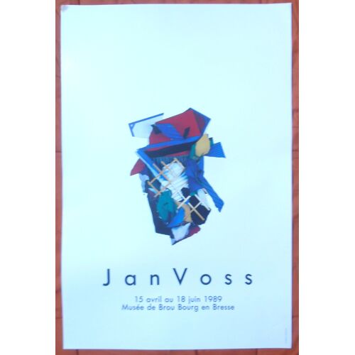 Affiche 60x40 Jan Voss Musée De Brou Bourg En Bresse  Bon Etat & Très Rare