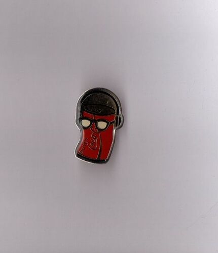 Pin's Canette Coca Cola En Musique (Signé Esso) Haut Argenté