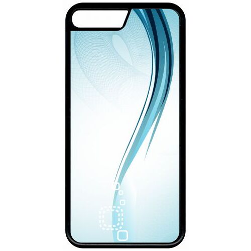 Coque Iphone 7 - Forme Bleu Arrondi - Noir