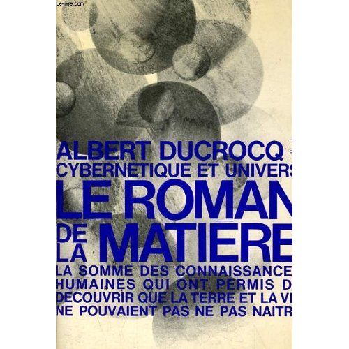 Cybernetique Et Univers -Le Roman De La Matiere
